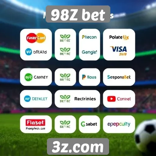 Métodos de pagamento aceitos no 98Z bet